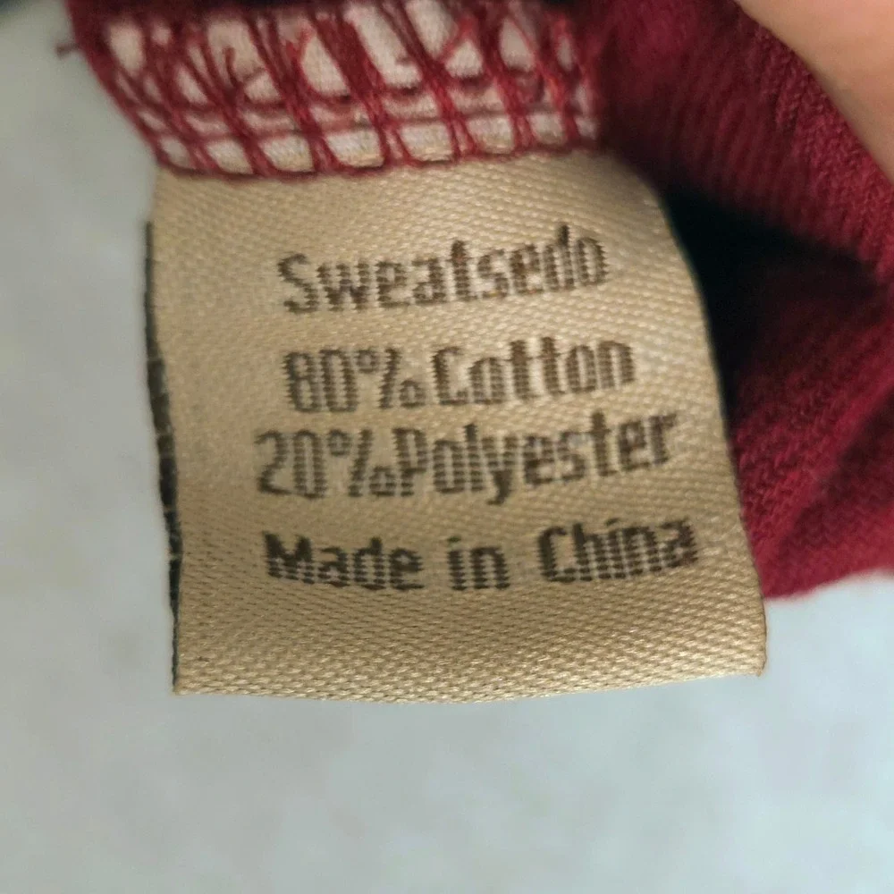 Sweatsedo Red‎ Velour Track Jacket Full Zip Retro Men's Size M